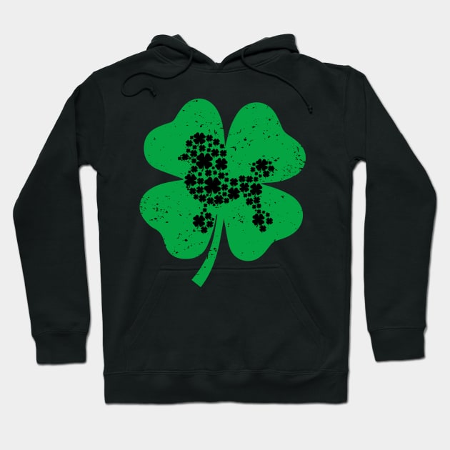 Funny Irish Shamrock Leaf Poodle Dog St. Patrick's Day Hoodie by powerdesign01